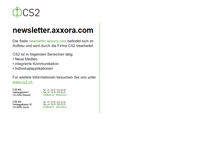 Tablet Screenshot of newsletter.axxora.com